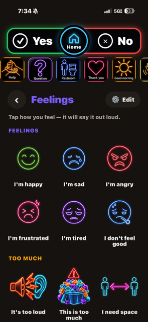 myEZvoice emotion board